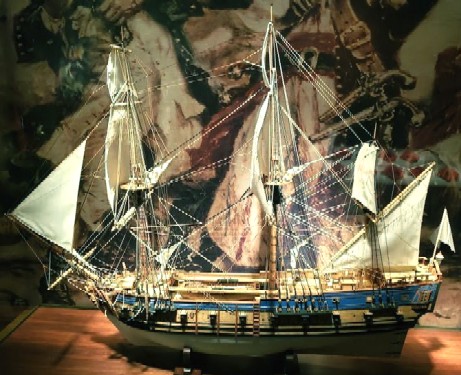 Model of Blackbeard's Ship